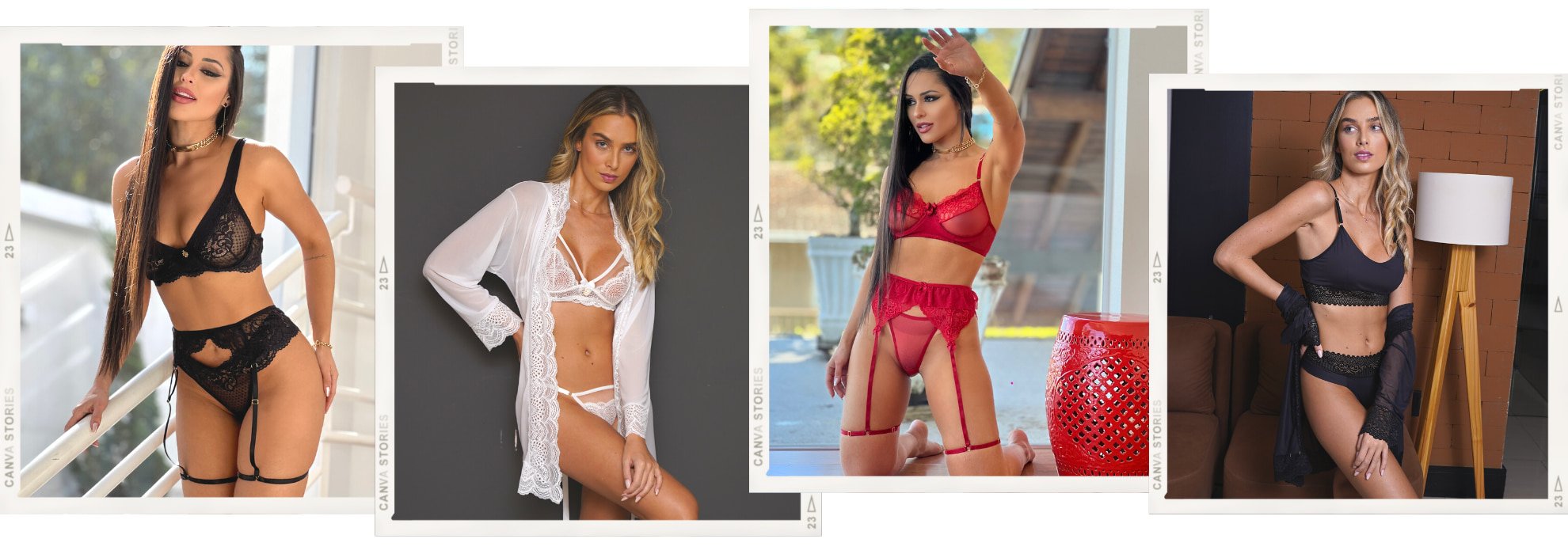 Vitrine Polaroid Combos de lingerie