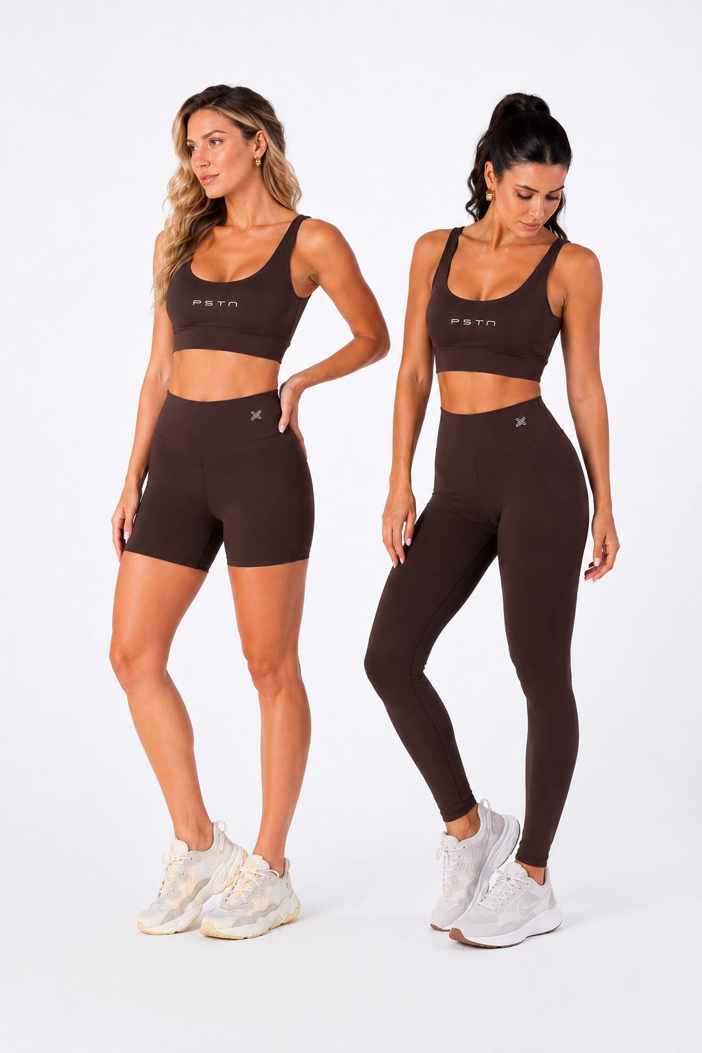 Conjunto fitness feminino top e legging preto