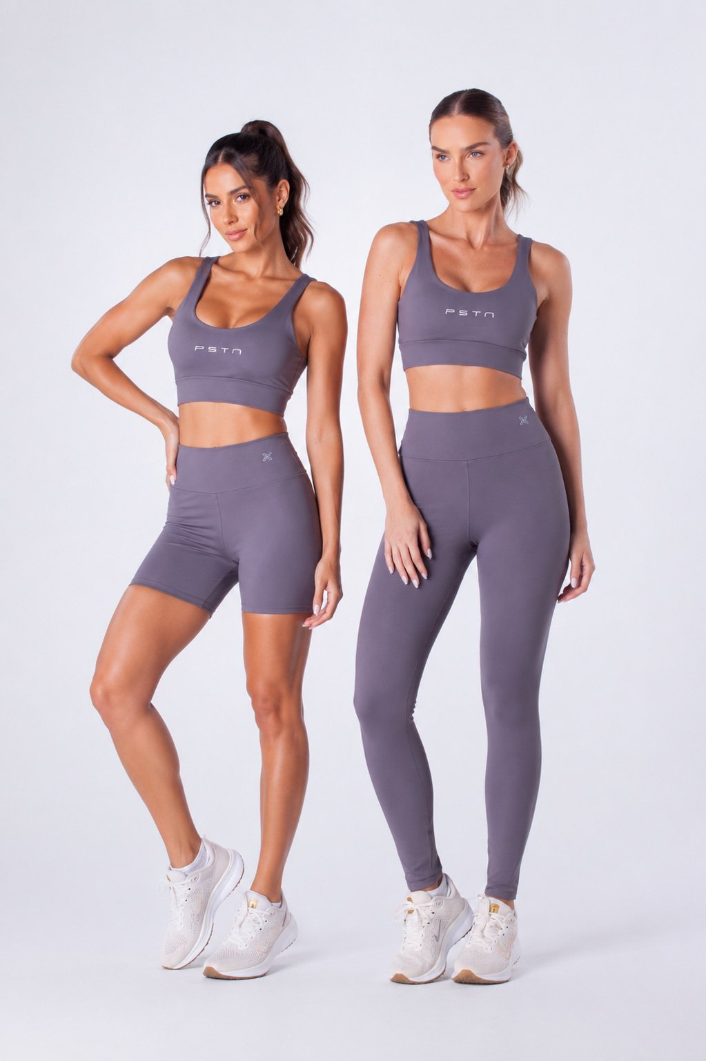 Conjunto fitness feminino top e legging preto