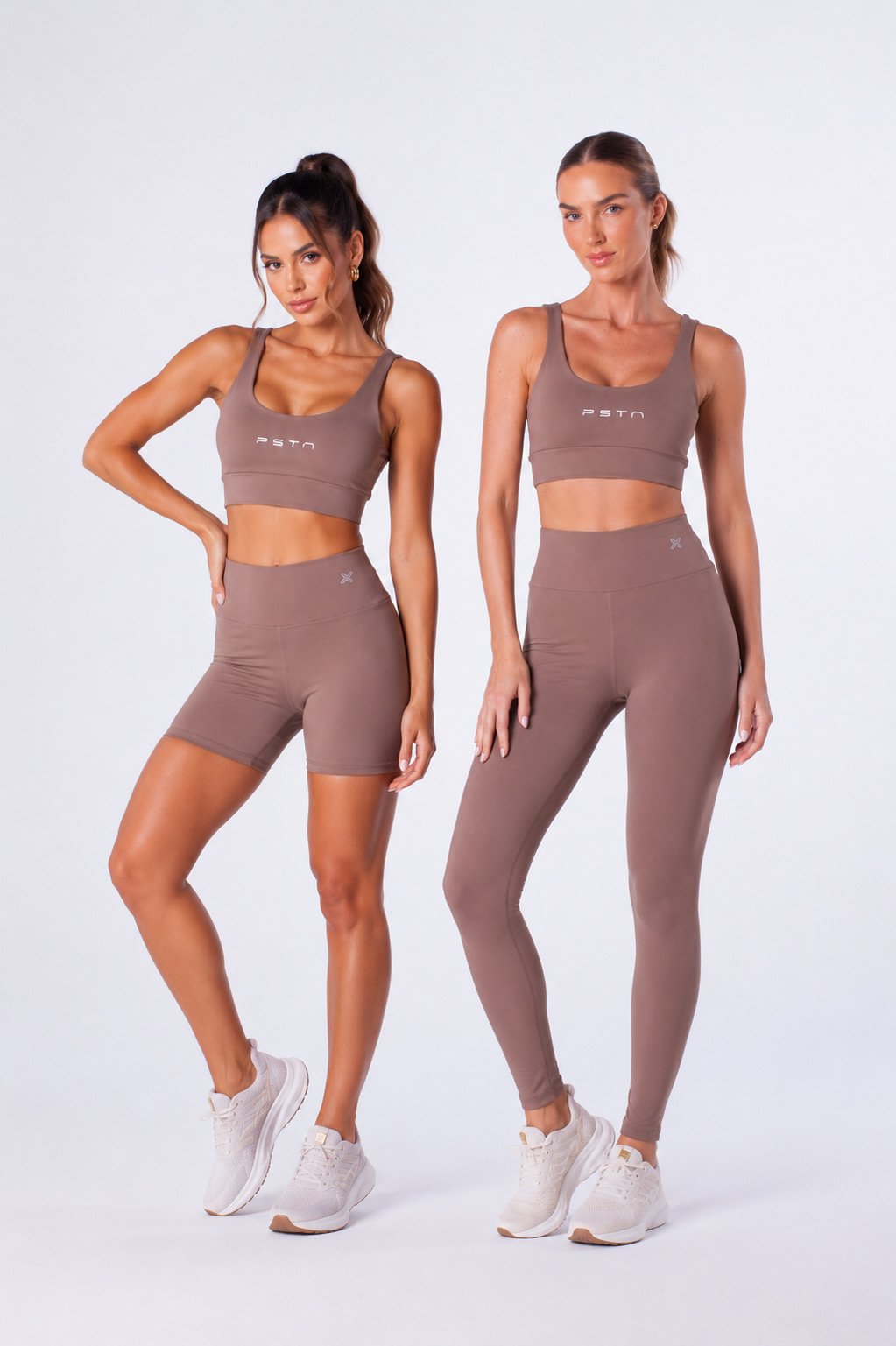 Conjunto fitness feminino top e legging preto