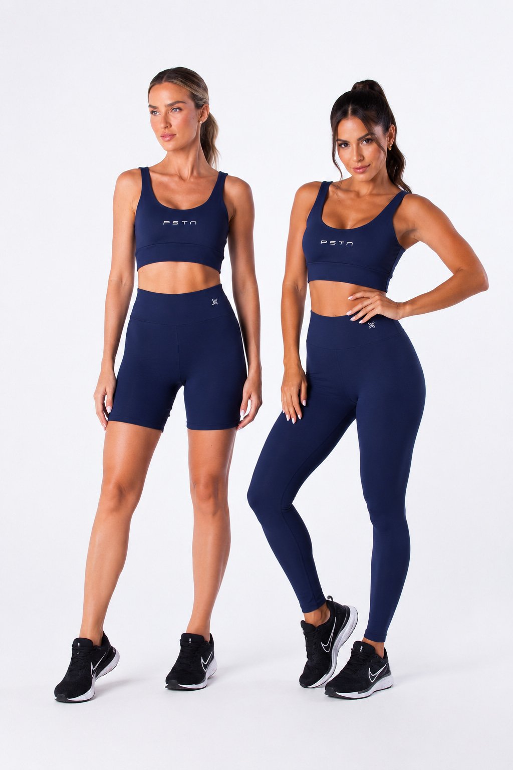 Conjunto fitness feminino top e legging preto