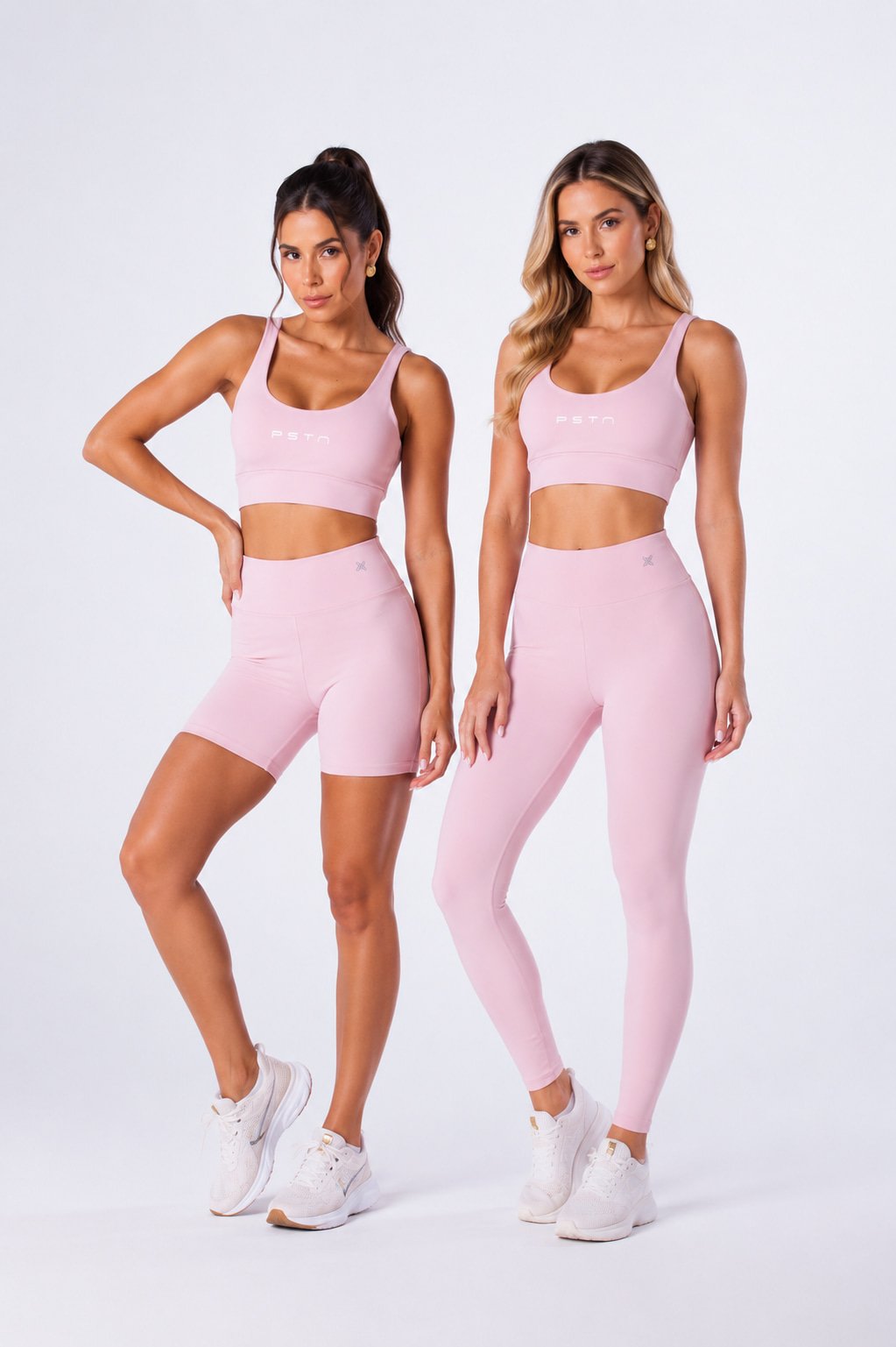 Conjunto fitness feminino top e legging preto