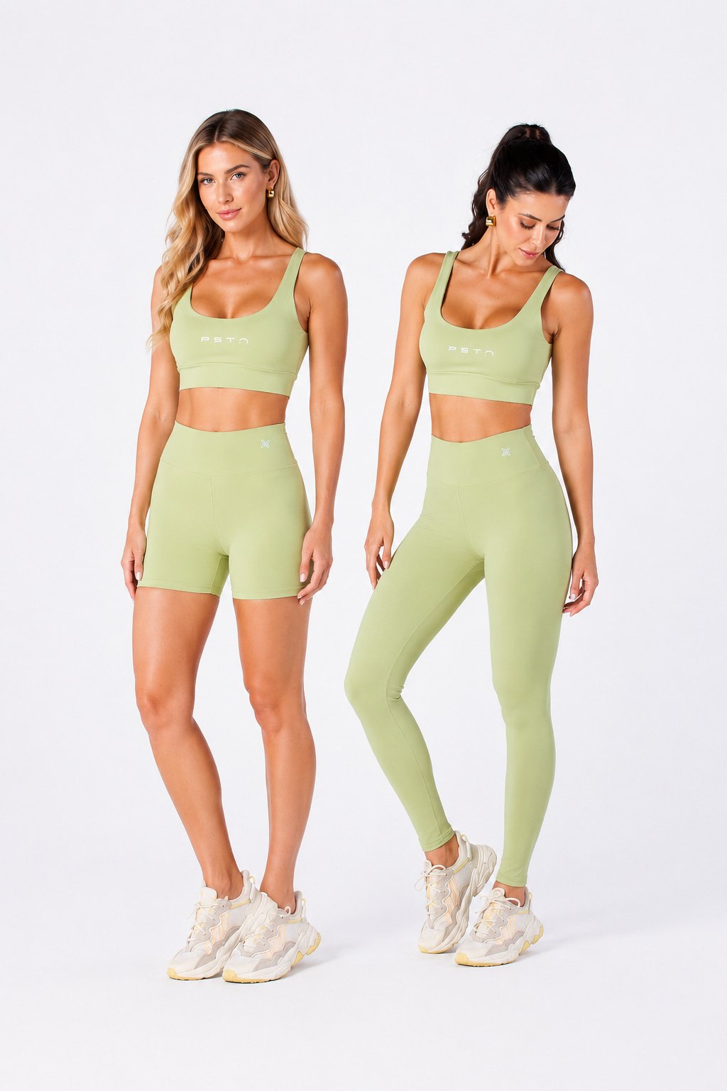Conjunto fitness feminino top e legging preto